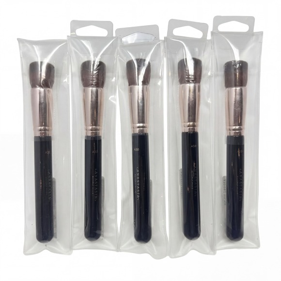 Anastasia Other - 5x Anastasia Of Beverly Hills A30 Pro Domed Kabuki Makeup Brush Professional NEW